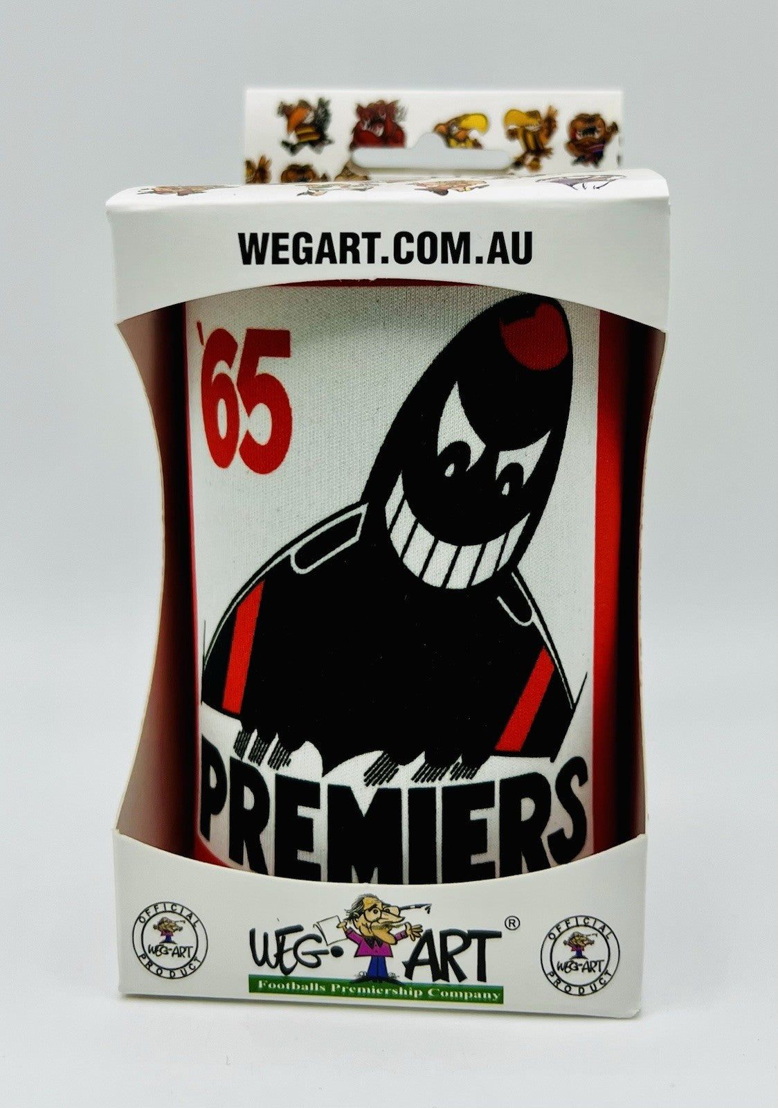 WegArt WEG Premiers Stubby Holder Can Cooler - Essendon Bombers 1965