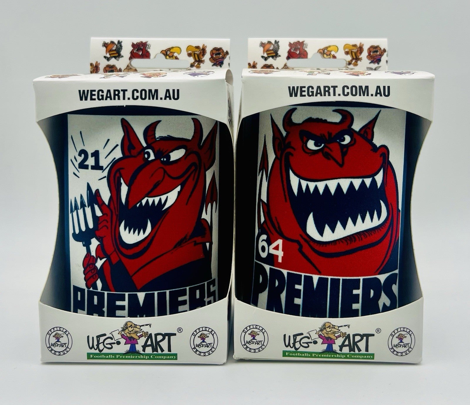 WegArt WEG Premiers Stubby Holder Can Cooler - Melbourne Demons 1964