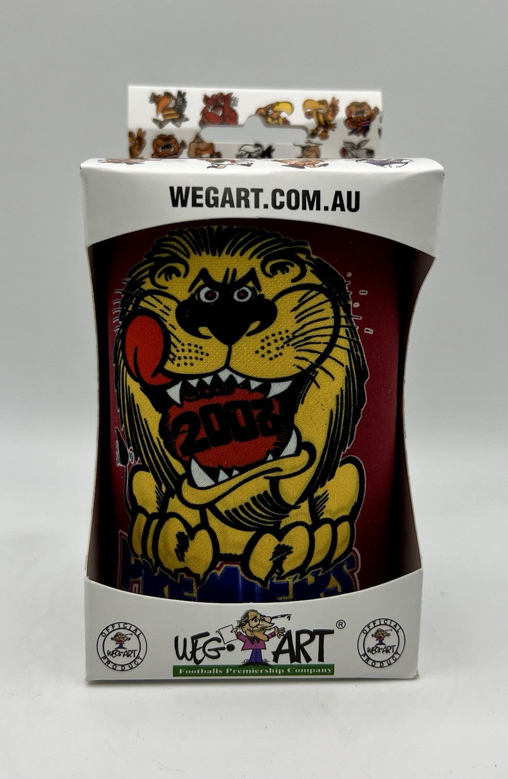 WegArt WEG Premiers Stubby Holder Can Cooler - Brisbane Lions 2003 Old Style