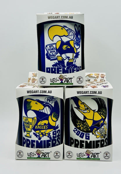 WegArt WEG Premiers Stubby Holder Can Cooler - West Coast Eagles 1992