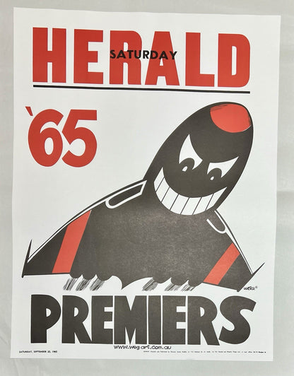 1962 & 1965 Essendon Bombers WEG Premiers Posters - REPRINTS
