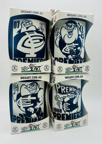 WegArt WEG Premiers Stubby Holder Can Cooler - Carlton Blues 1981
