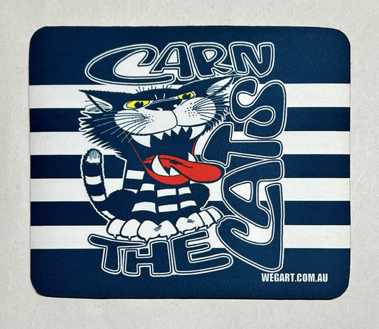 WegArt mouse pad - Geelong Cats “Carn The Cats”