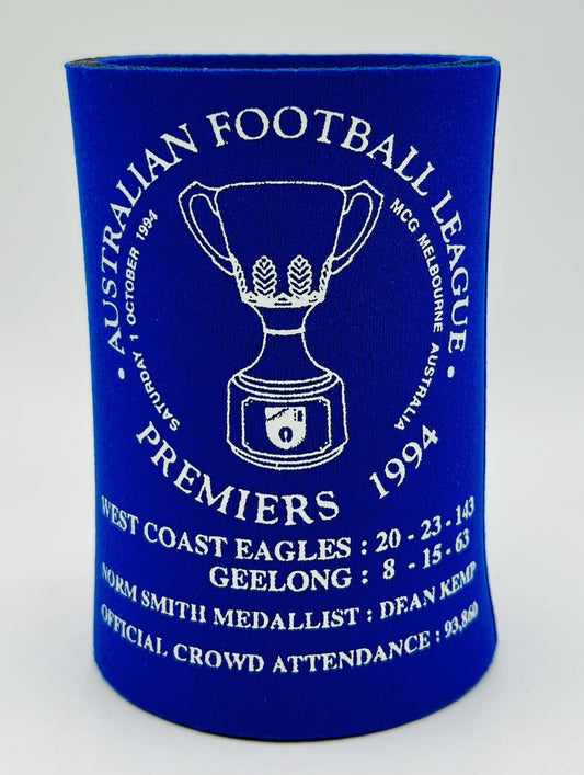 Vintage AFL Stubby Holder/Can Cooler West Coast Eagles
