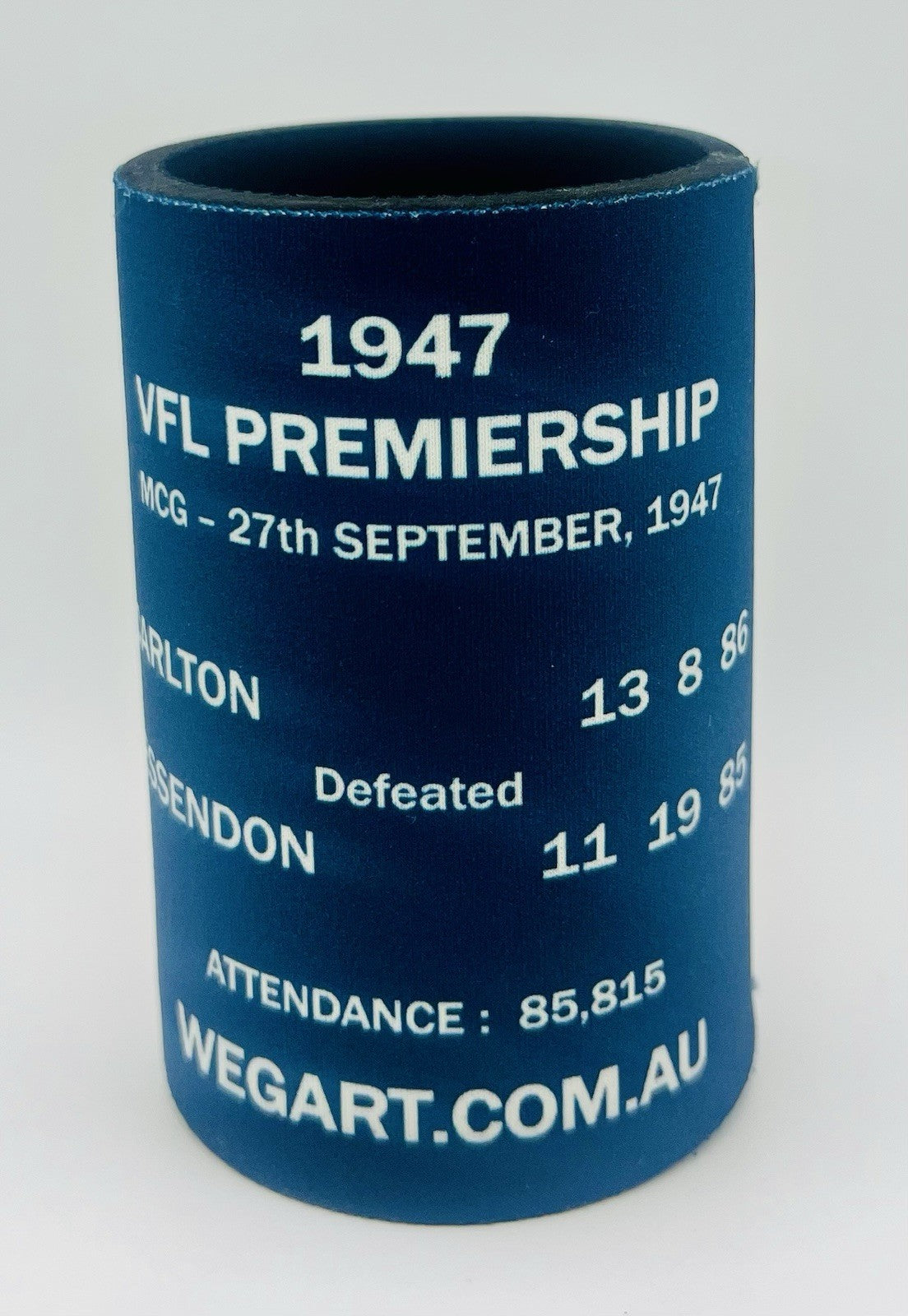 WegArt WEG Premiers Stubby Holder Can Cooler - Carlton Blues 1947