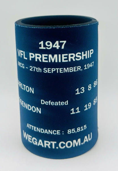 WegArt WEG Premiers Stubby Holder Can Cooler - Carlton Blues 1947
