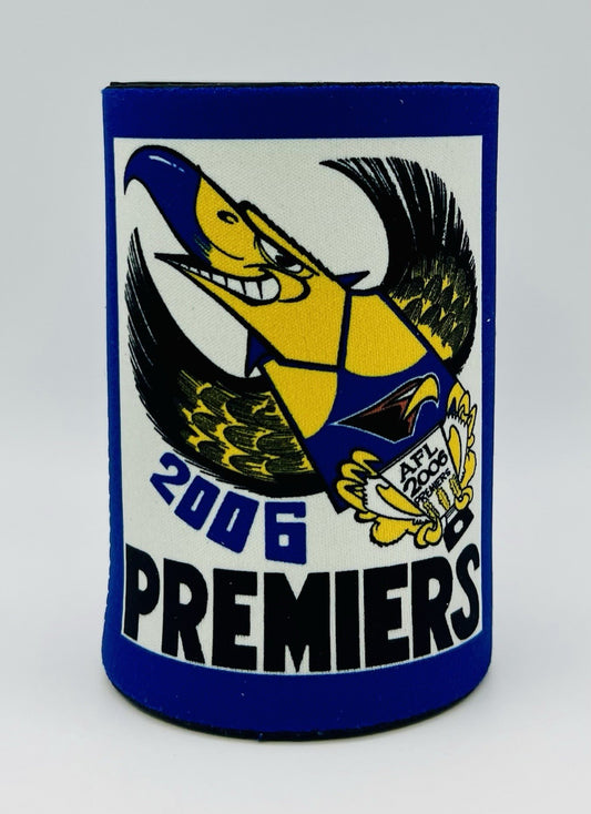 WegArt WEG Premiers Stubby Holder Can Cooler - West Coast Eagles 2006