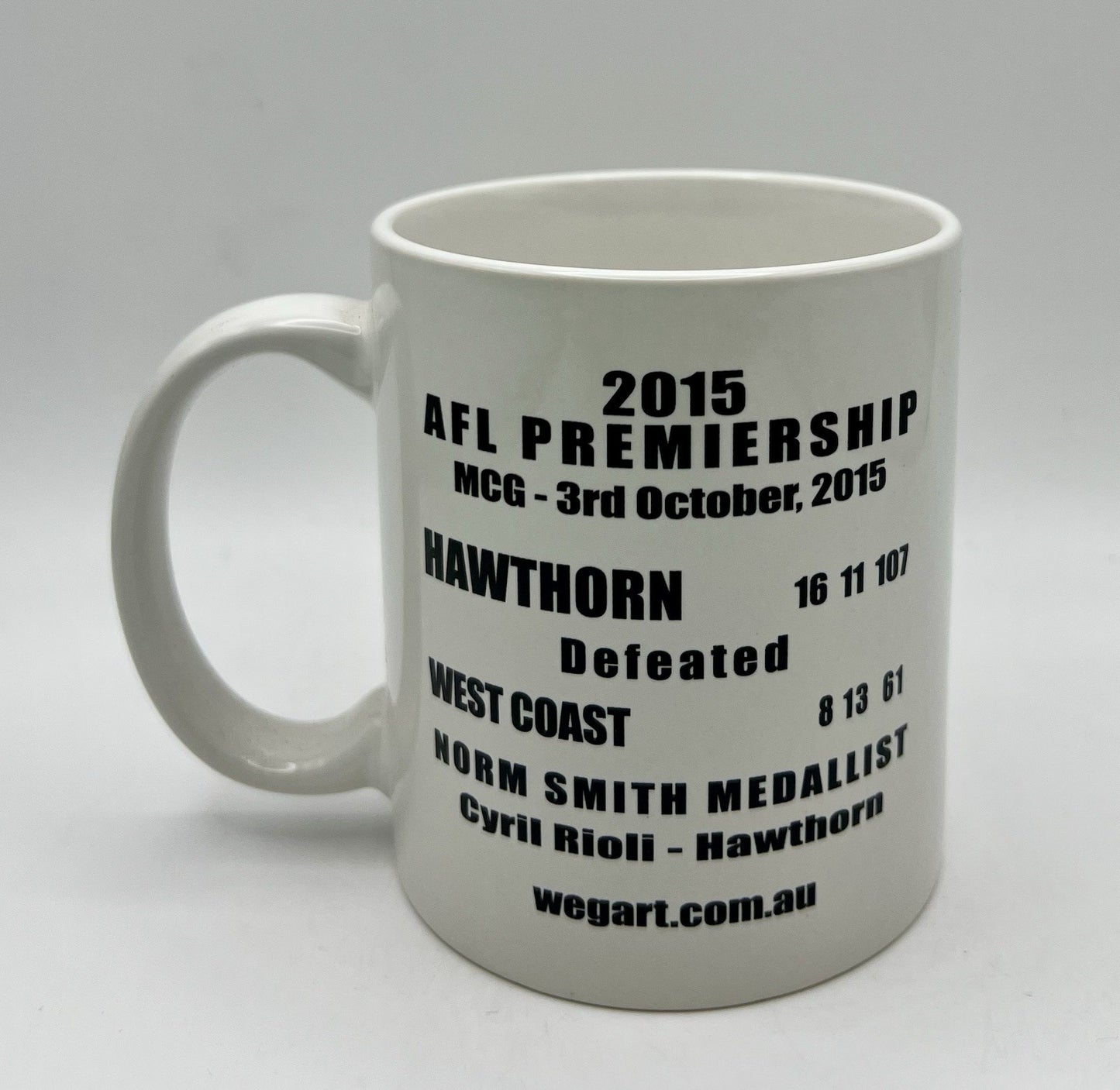 WegArt WEG Premiers Mug - Hawthorn Hawks 2015