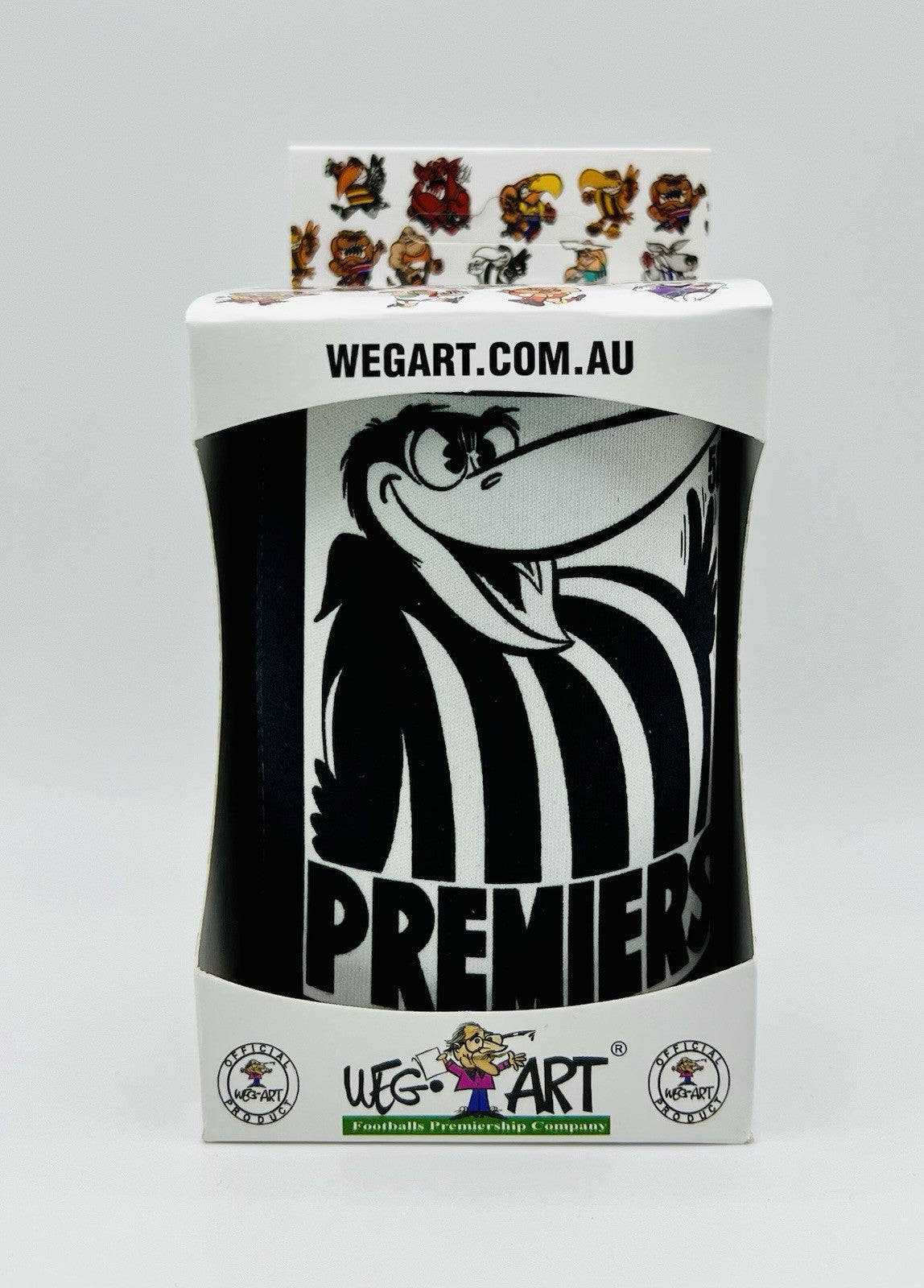 WegArt WEG Premiers Stubby Holder Can Cooler - Collingwood Magpies 1958