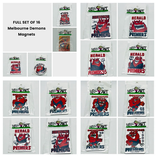 WEG WegArt Full Set Premiers & Supporters Fridge Magnets 16 - Melbourne Demons