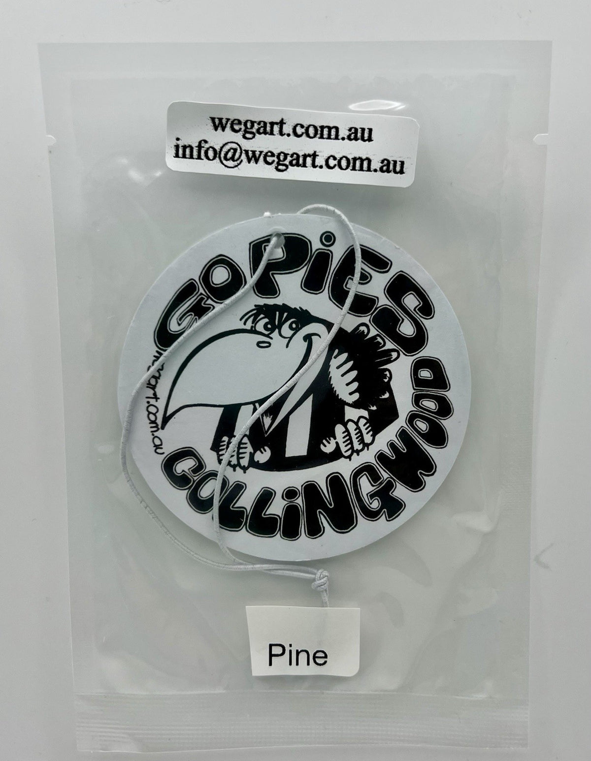 Collingwood Magpies WEG WegArt Car Air Freshener - PINE SCENT