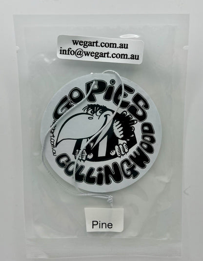 Collingwood Magpies WEG WegArt Car Air Freshener - PINE SCENT