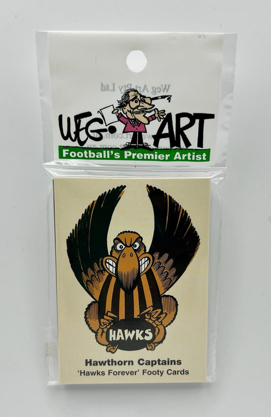 WegArt Hawthorn Hawks Captains Cards 17 card set