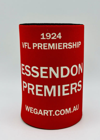 WegArt WEG Premiers Stubby Holder Can Cooler - Essendon Bombers 1924
