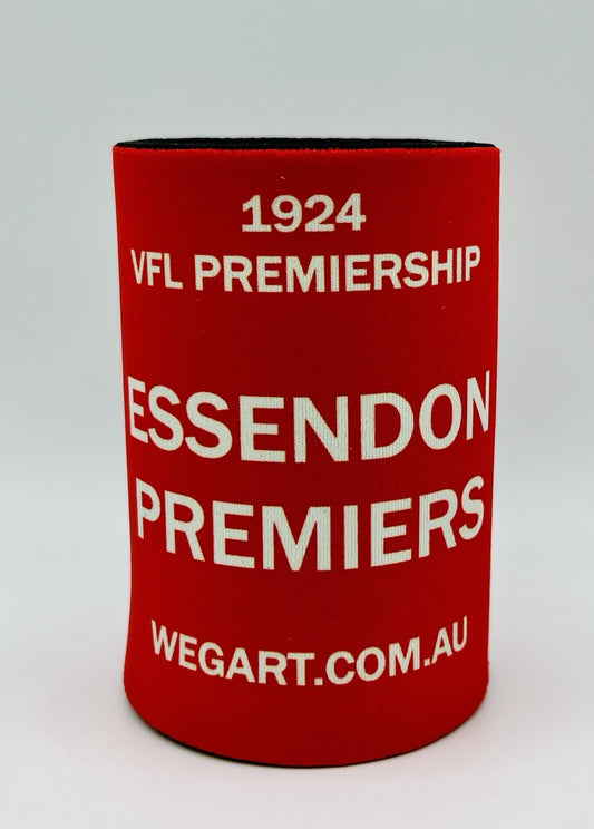 WegArt WEG Premiers Stubby Holder Can Cooler - Essendon Bombers 1924