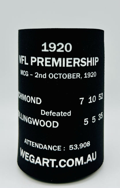 WegArt WEG Premiers Stubby Holder Can Cooler - Richmond Tigers 1920