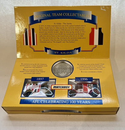 Matchbox AFL Centenary Original Team Collectable Cars St Kilda Saints 1996
