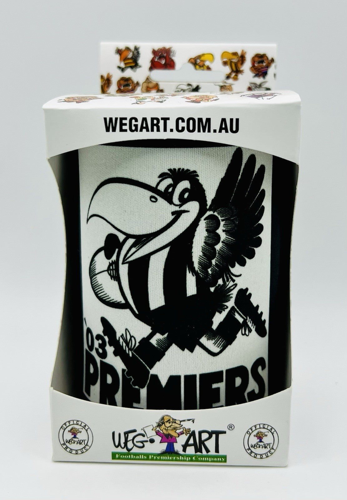 WegArt WEG Premiers Stubby Holder Can Cooler - Collingwood Magpies 1903