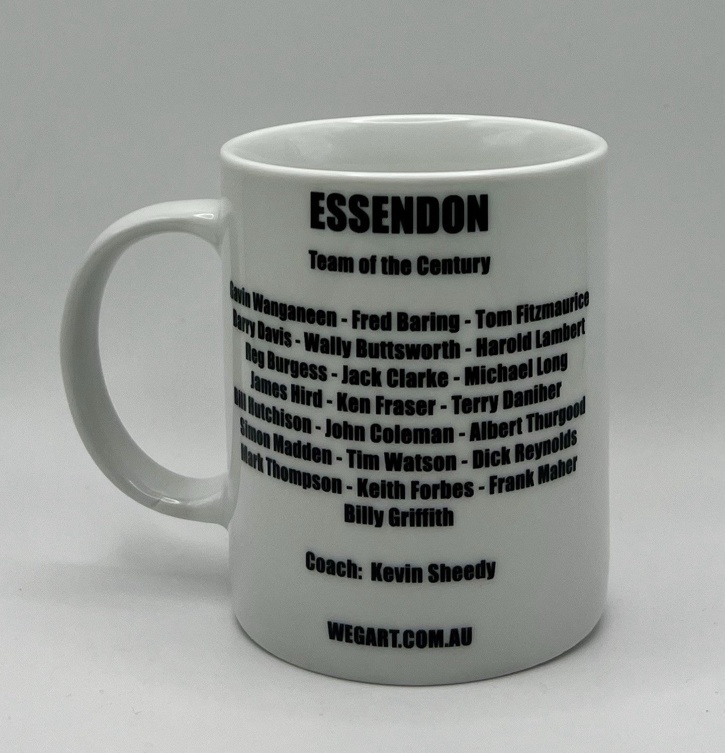 WegArt WEG Supporter Mug  - Essendon Bombers - “Carna Bombers”
