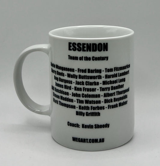WegArt WEG Supporter Mug  - Essendon Bombers - “Carna Bombers”
