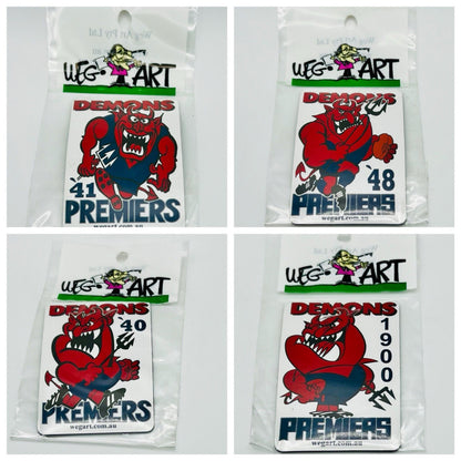WEG WegArt Full Set Premiers & Supporters Fridge Magnets 16 - Melbourne Demons