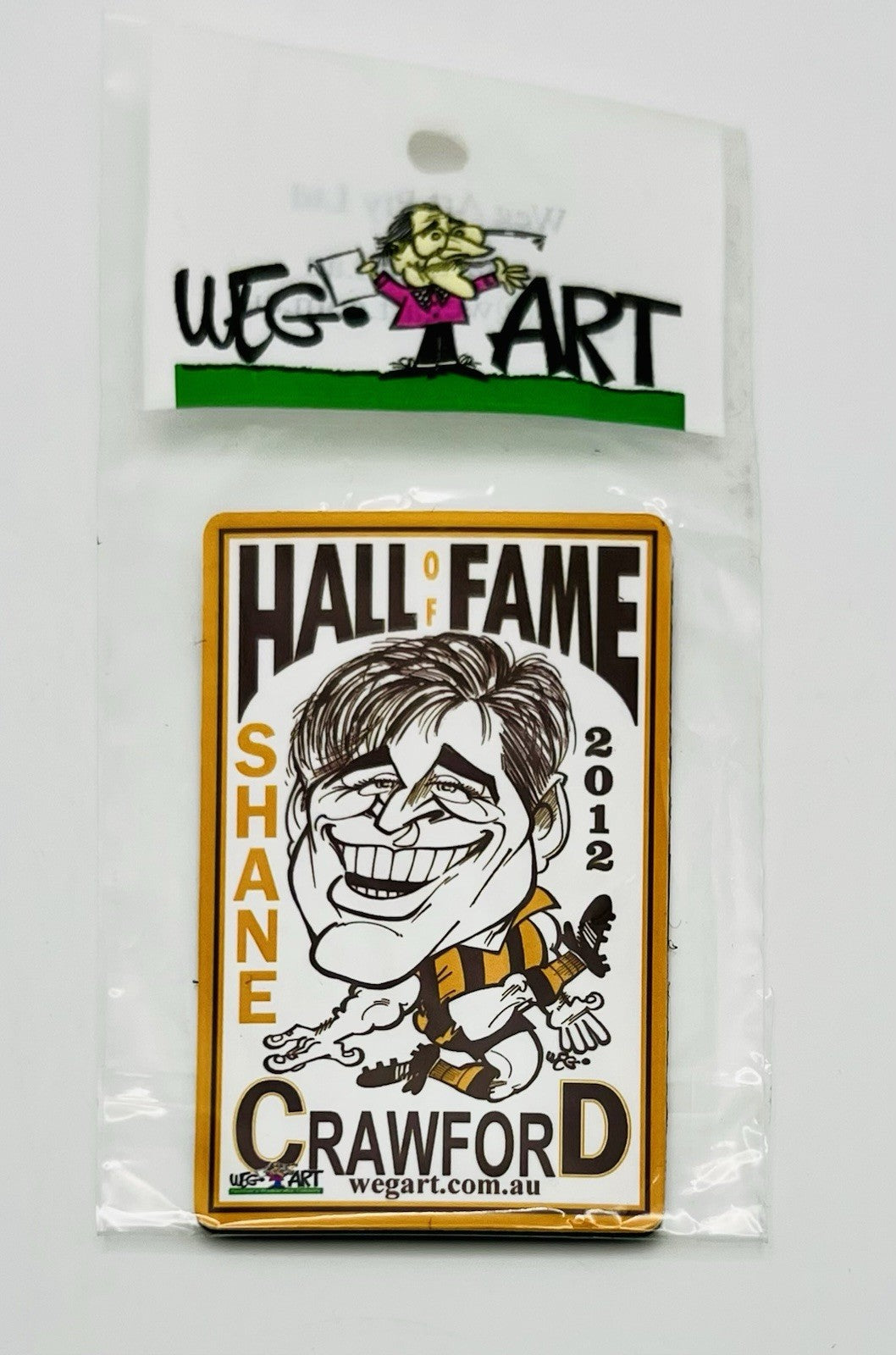 WEG WegArt Premiers Fridge Magnet - Hawthorn Hawks Shane Crawford Hall Of Fame