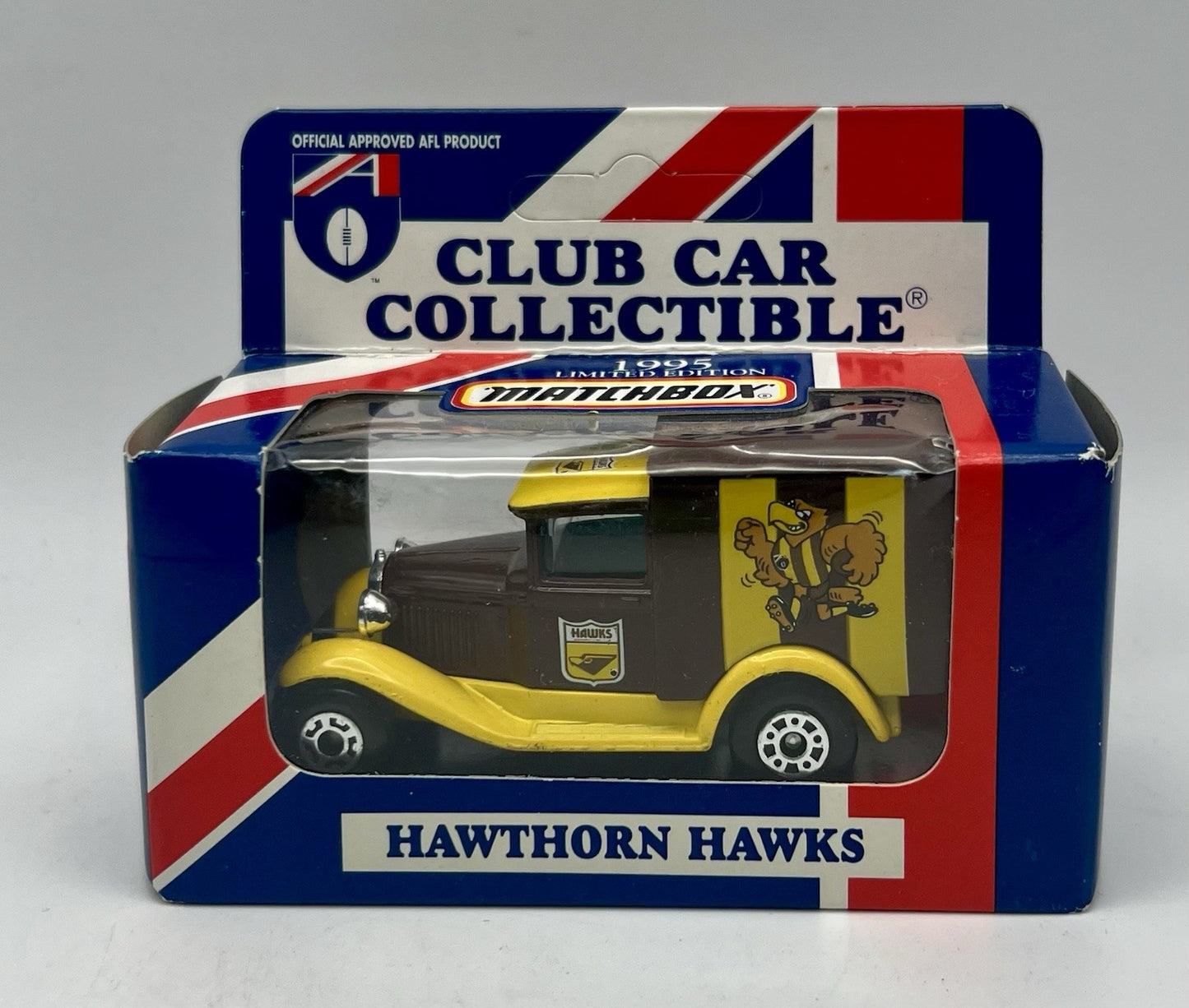 Vintage AFL 1995 Club Car Collectible Ford Model A Van Hawthorn Hawks