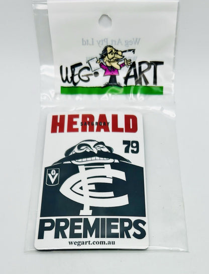 WEG WegArt Premiers Fridge Magnet - Carlton Blues 1979