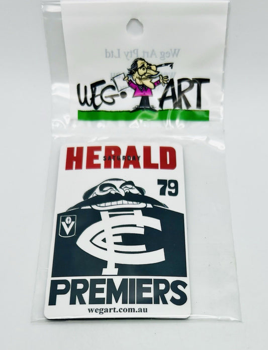 WEG WegArt Premiers Fridge Magnet - Carlton Blues 1979
