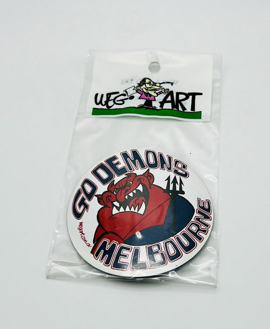 WEG WegArt Fridge Magnet - Melbourne Demons Round Magnet