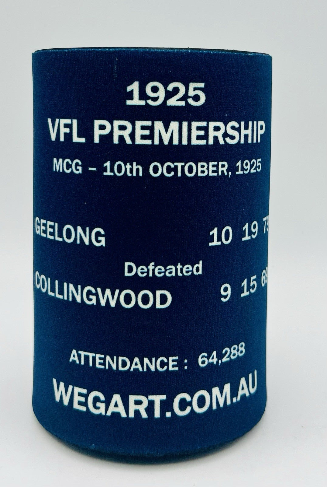 WegArt WEG Premiers Stubby Holder Can Cooler - Geelong Cats 1925