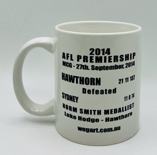 WegArt WEG Premiers Mug  - Hawthorn Hawks 2014