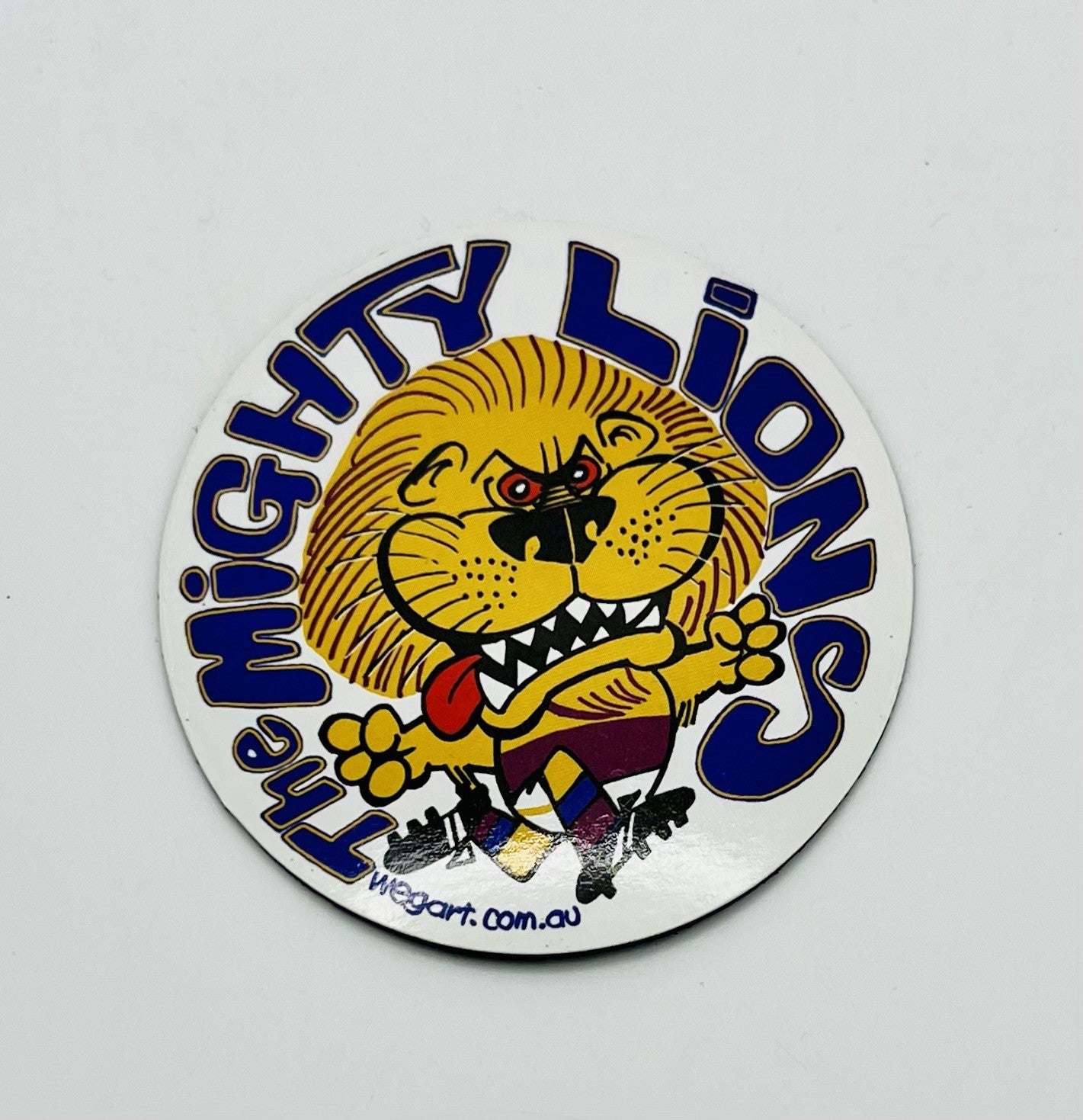 WEG WegArt Fridge Magnet - Brisbane Lions Round Magnet