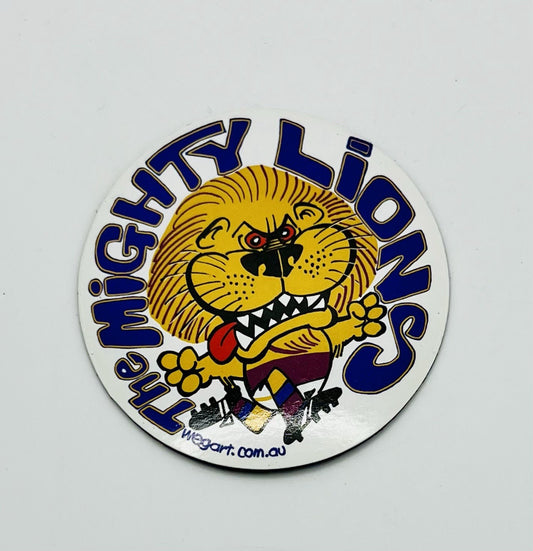 WEG WegArt Fridge Magnet - Brisbane Lions Round Magnet