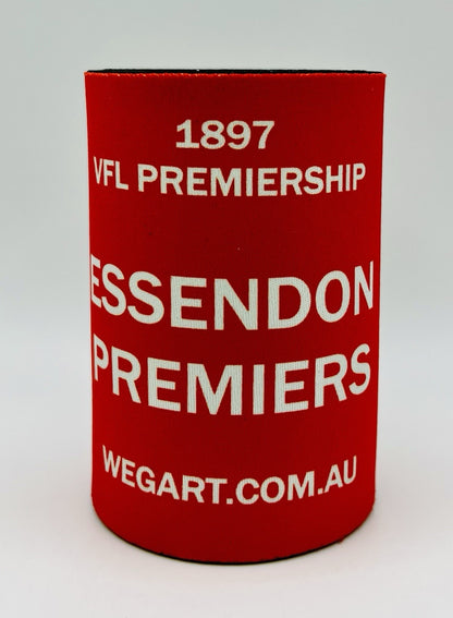 WegArt WEG Premiers Stubby Holder Can Cooler - Essendon Bombers 1897