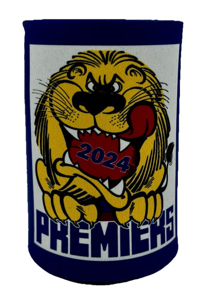 WegArt WEG Premiers Stubby Holder Can Cooler - Brisbane Lions 2024