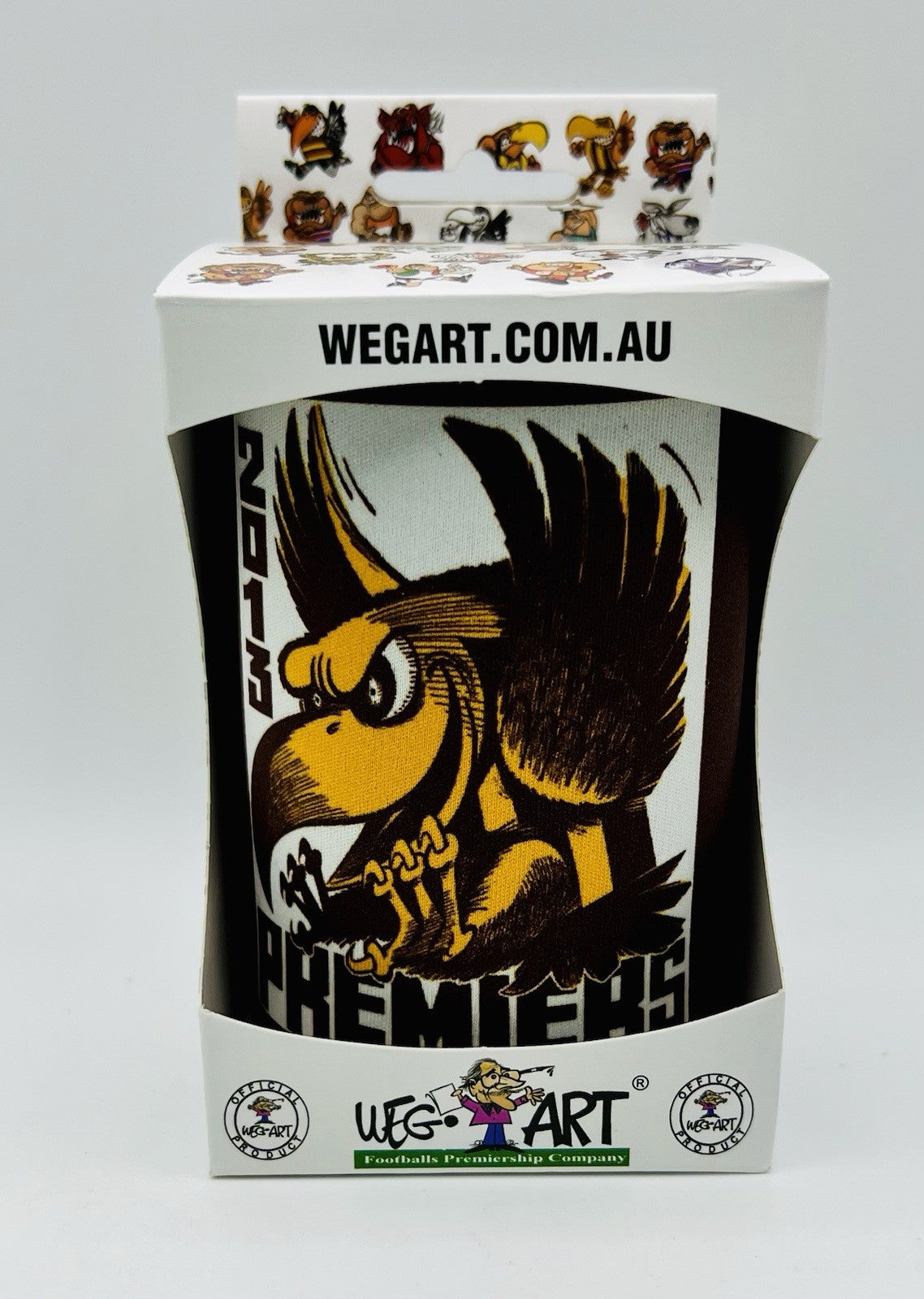 WegArt WEG Premiers Stubby Holder Can Cooler - Hawthorn Hawks 2013