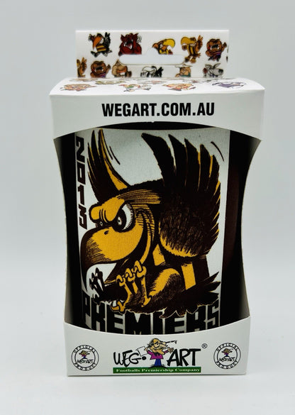 WegArt WEG Premiers Stubby Holder Can Cooler - Hawthorn Hawks 2013
