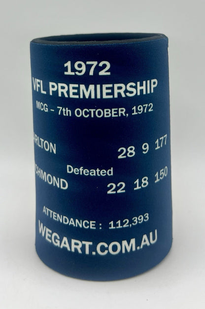 WegArt WEG Premiers Stubby Holder Can Cooler - Carlton Blues 1972