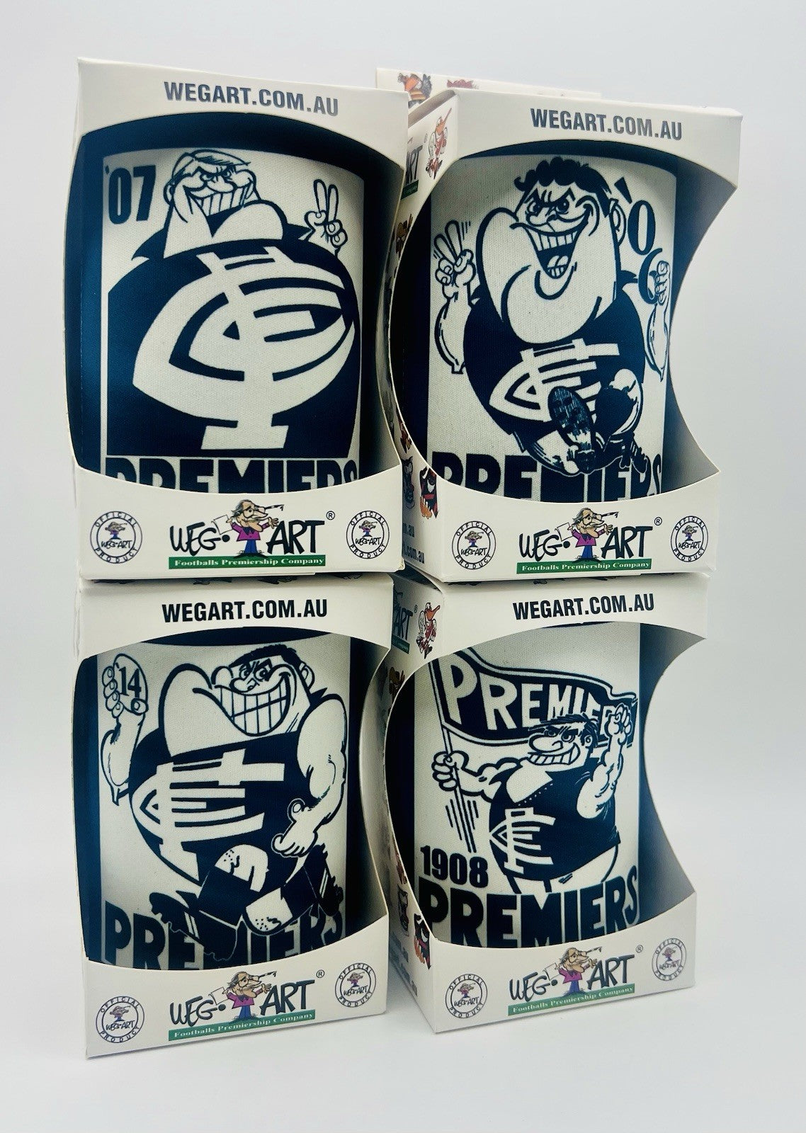 WegArt WEG Premiers Stubby Holder Can Cooler - Carlton Blues 1979