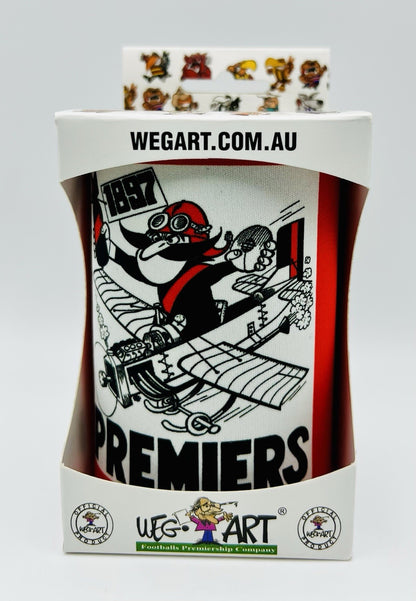 WegArt WEG Premiers Stubby Holder Can Cooler - Essendon Bombers 1897