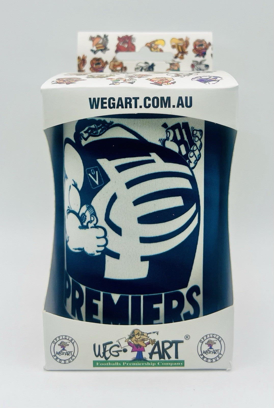 WegArt WEG Premiers Stubby Holder Can Cooler - Carlton Blues 1981
