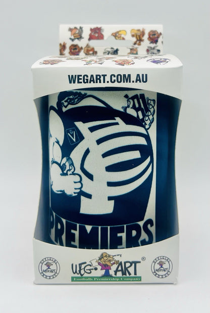 WegArt WEG Premiers Stubby Holder Can Cooler - Carlton Blues 1981
