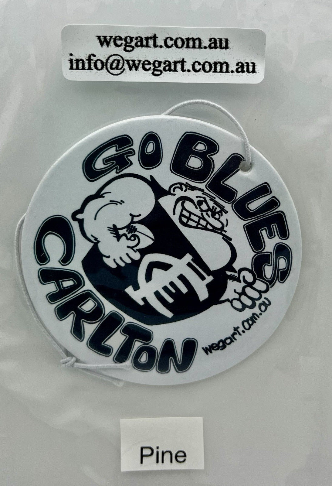 Carlton Blues WEG WegArt Car Air Freshener - PINE SCENT