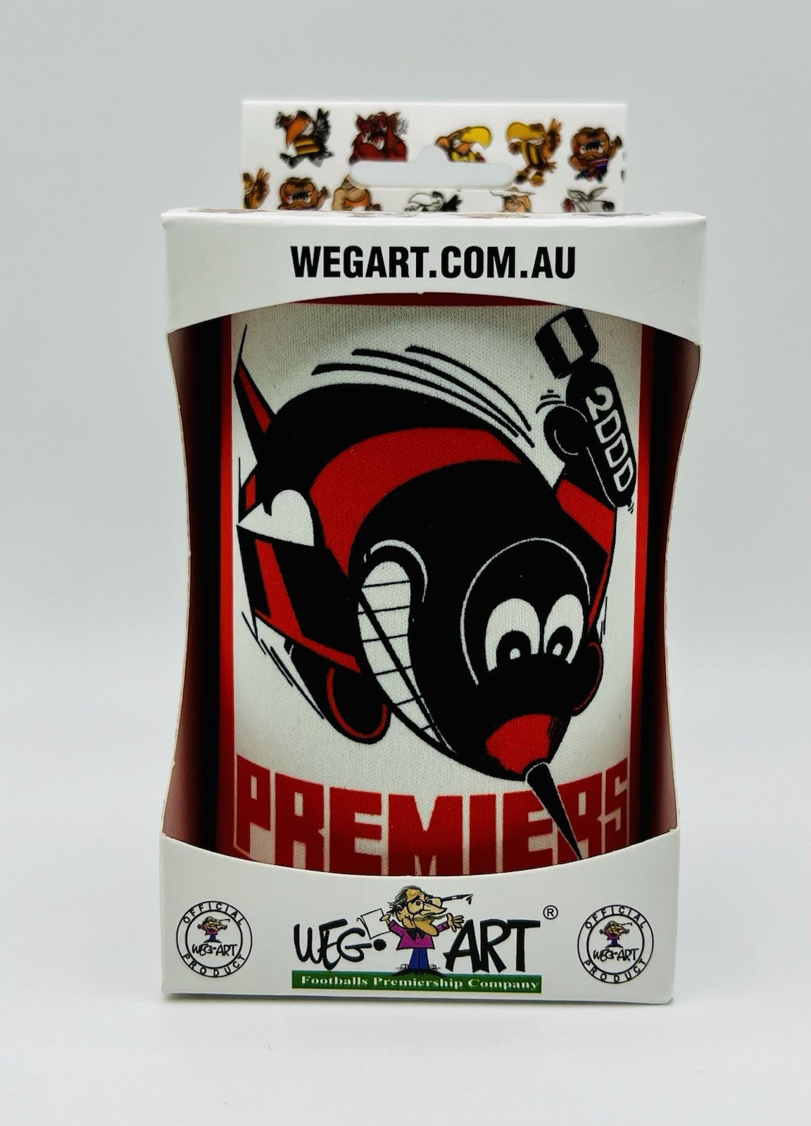WegArt WEG Premiers Stubby Holder Can Cooler - Essendon Bombers 2000