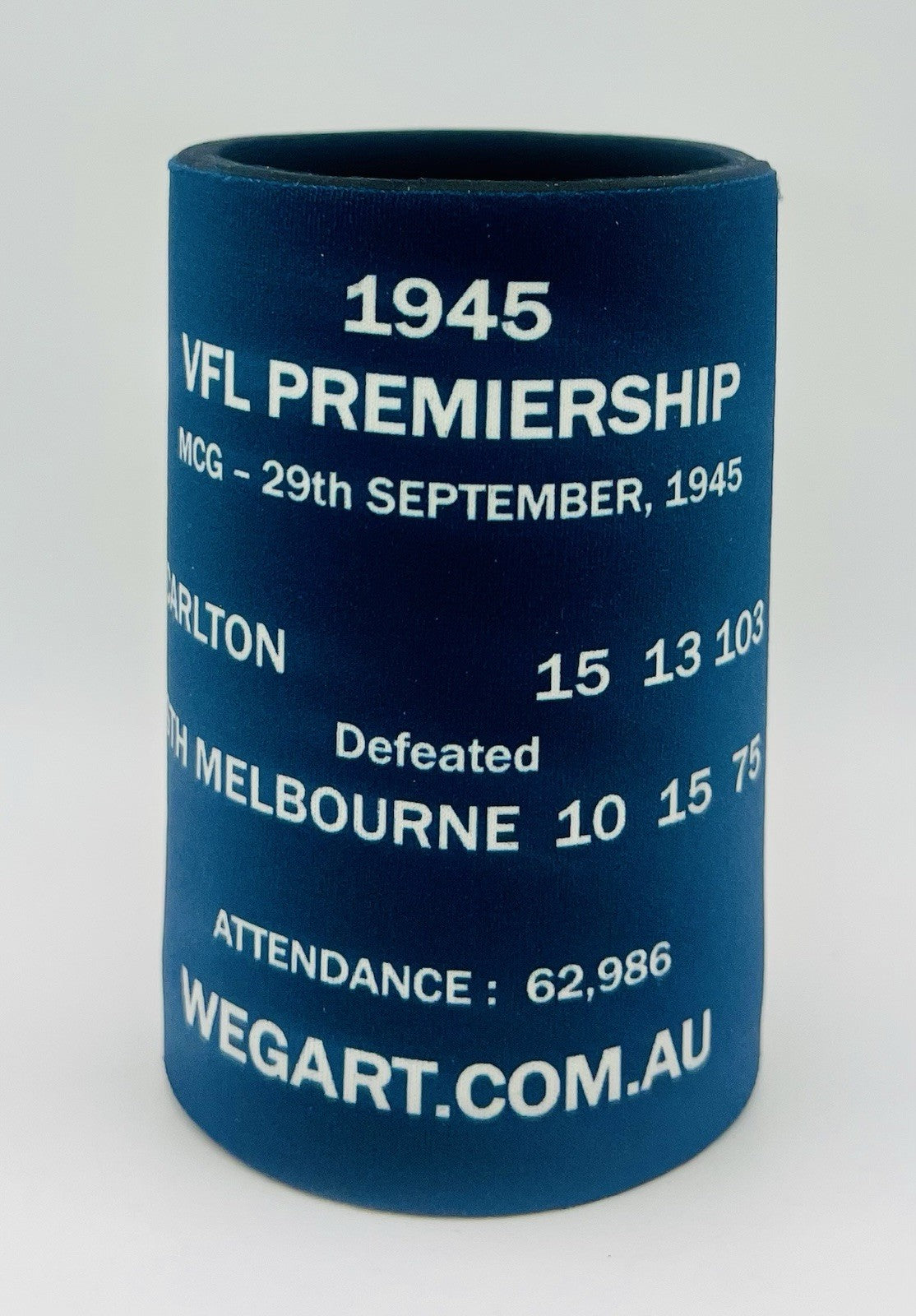 WegArt WEG Premiers Stubby Holder Can Cooler - Carlton Blues 1945