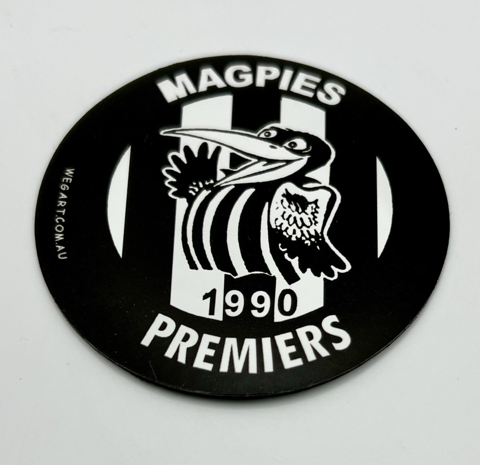 WEG WegArt Fridge Magnet - 1990 Collingwood Magpies Premiers Round Magnet