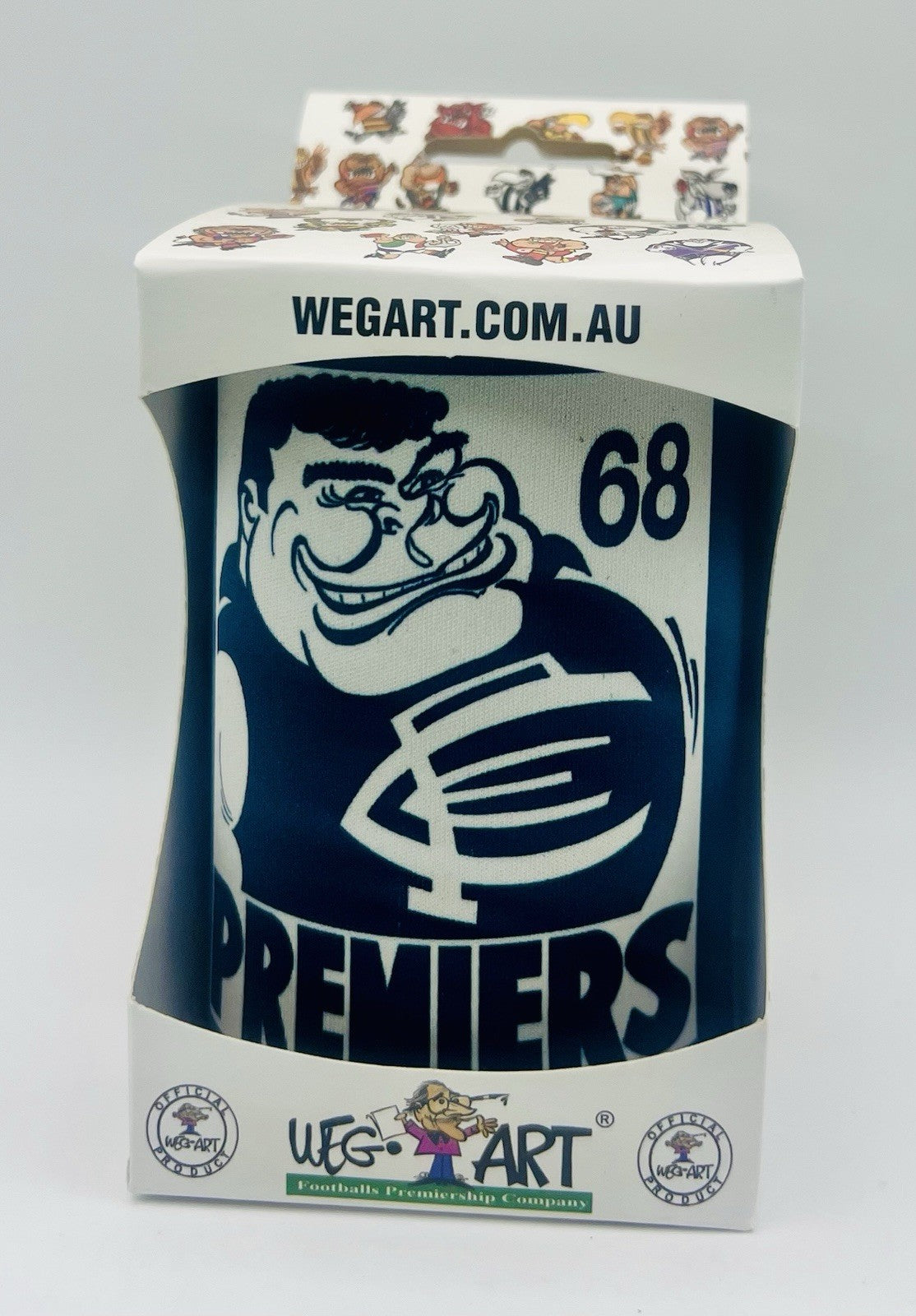 WegArt WEG Premiers Stubby Holder Can Cooler - Carlton Blues 1968