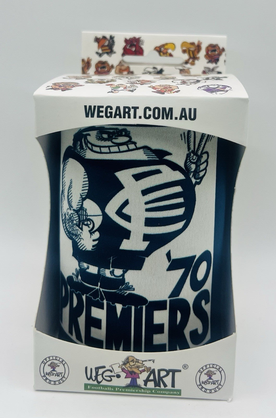 WegArt WEG Premiers Stubby Holder Can Cooler - Carlton Blues 1970