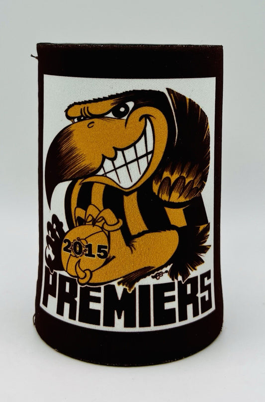 WegArt WEG Premiers Stubby Holder Can Cooler - Hawthorn Hawks 2015